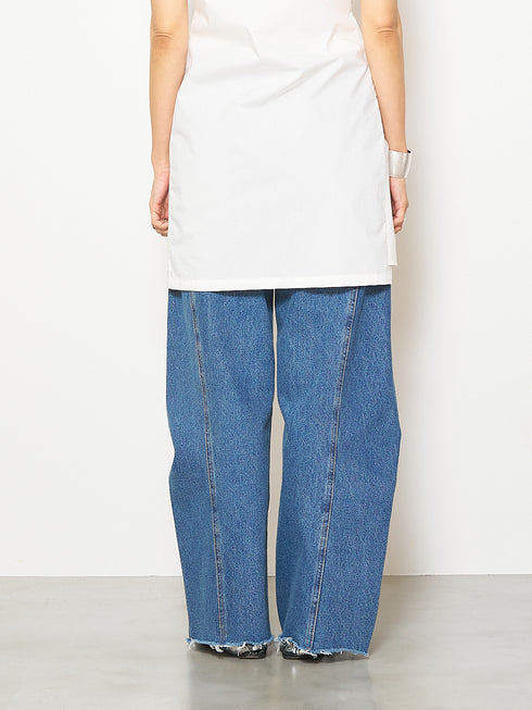 KNEE TUCK DENIM PT /Y252-31054